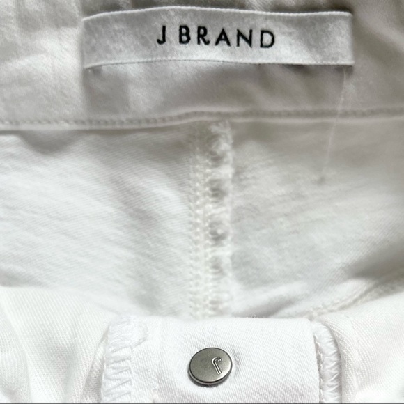 J BRAND NATASHA EXPOSED BUTTON WHITE JEANS SIZE 28 - Picture 4 of 10